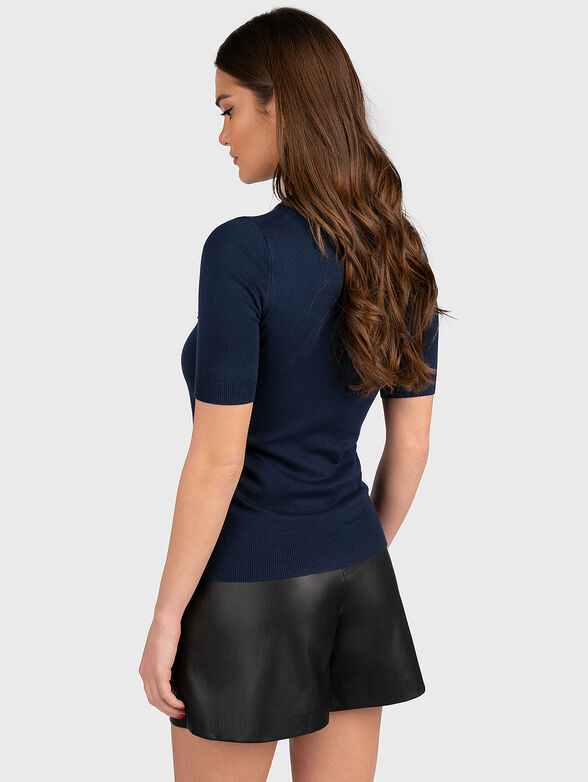 CHANTAL black T-shirt with logo accent - 3