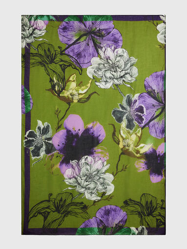 Scarf with floral motifs - 3