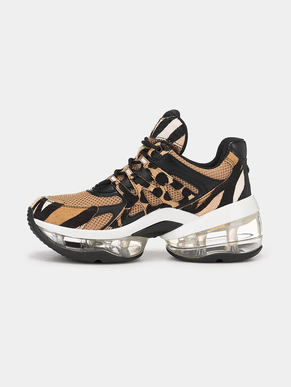 Multicolor sneakers with animal print  - 4