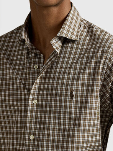 Checked cotton shirt - 5