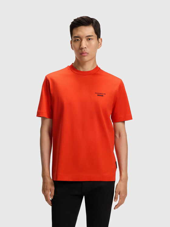 PORSCHE X BOSS cotton T-shirt with accent back - 1