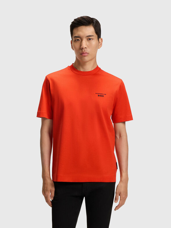 PORSCHE X BOSS cotton T-shirt with accent back - 1