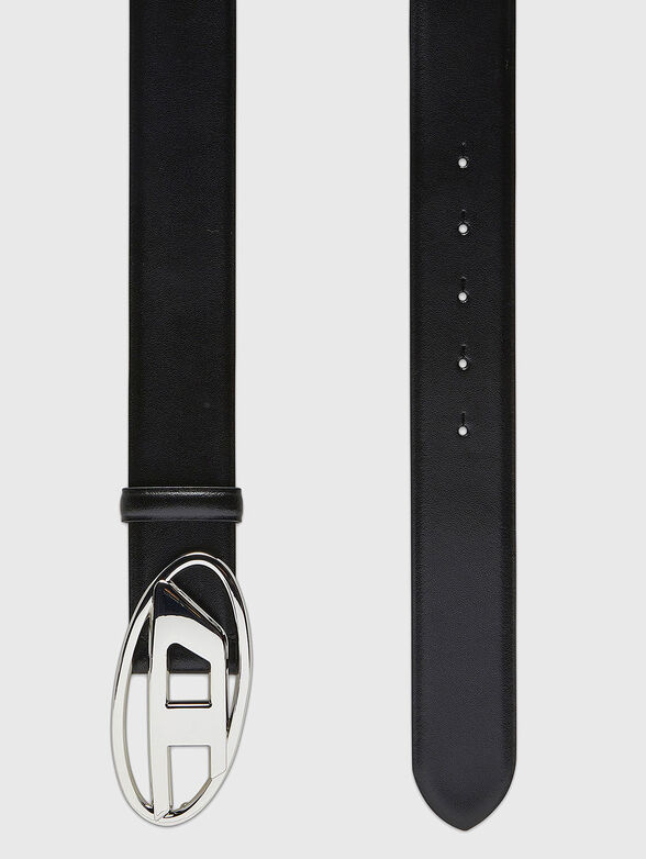 B-1DR leather belt with logo buckle - 2