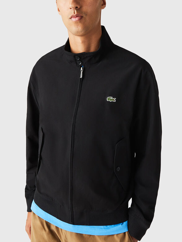 Beige jacket with logo detail - 1