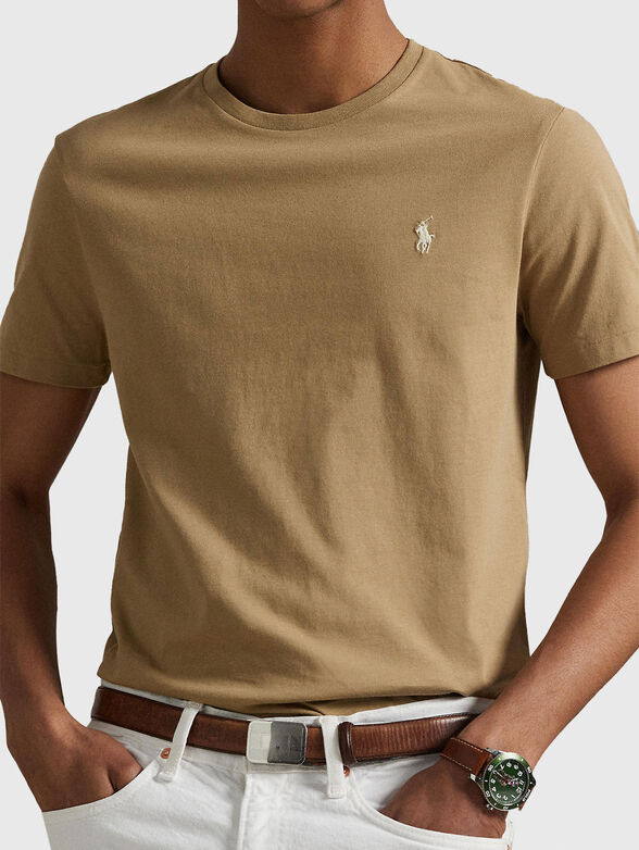 Slim fit T-shirt with oval neckline - 4