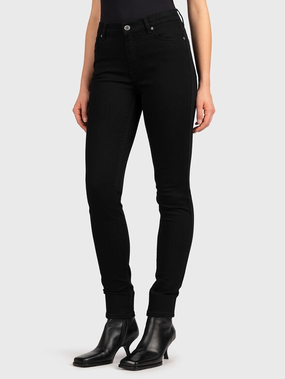 105 high-waisted jeans in black color - 1
