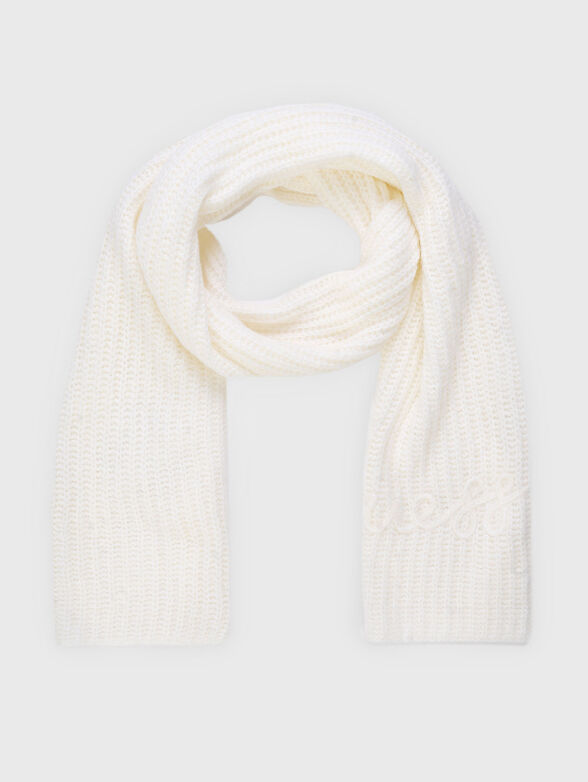 LEXIE knitted scarf with logo - 1