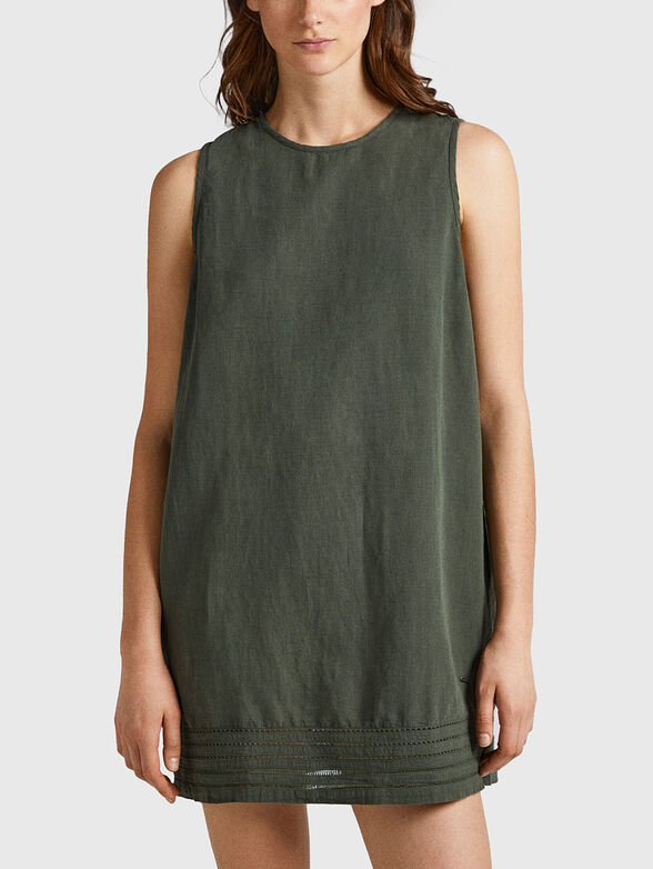 FARAH dress in linen and cotton - 1