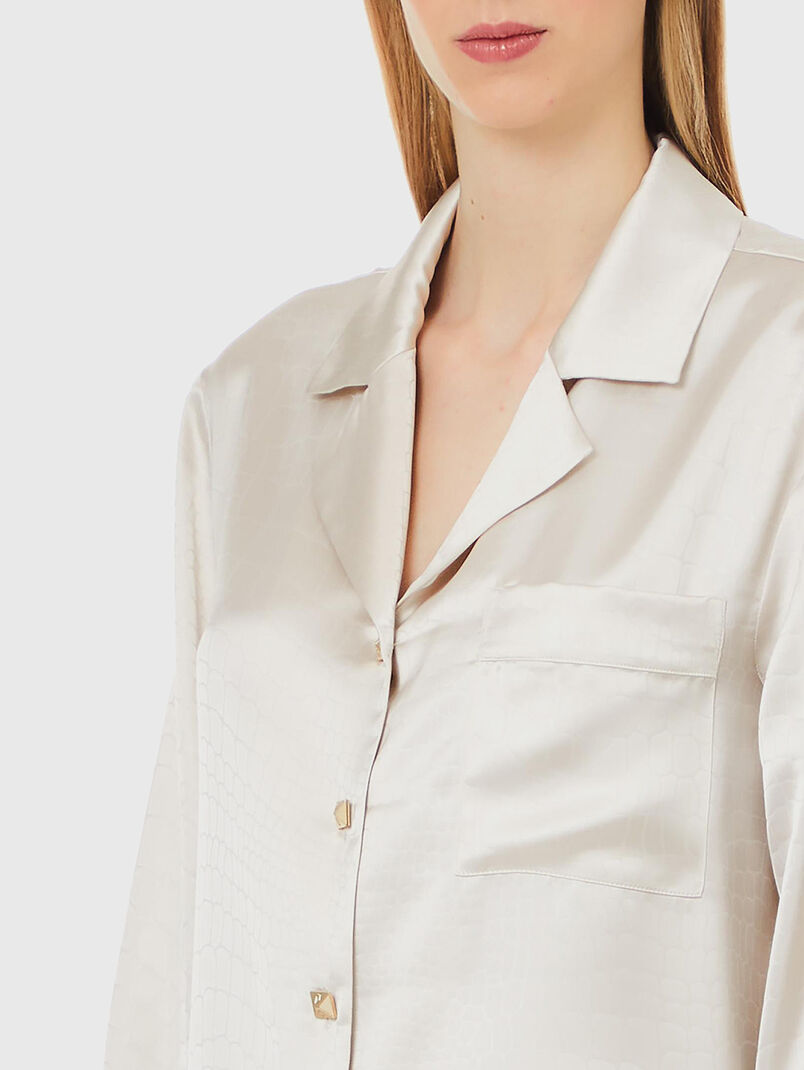 Shirt with gold buttons - 3