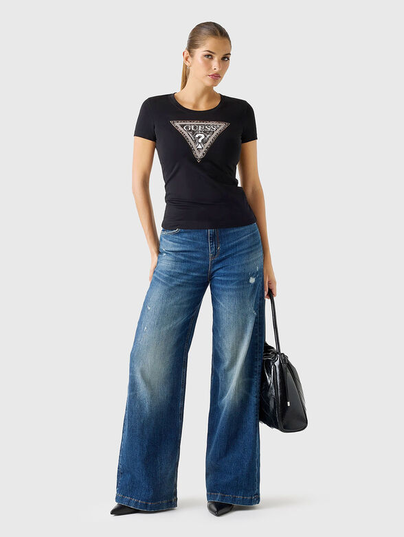 Slim T-shirt with animal print - 2