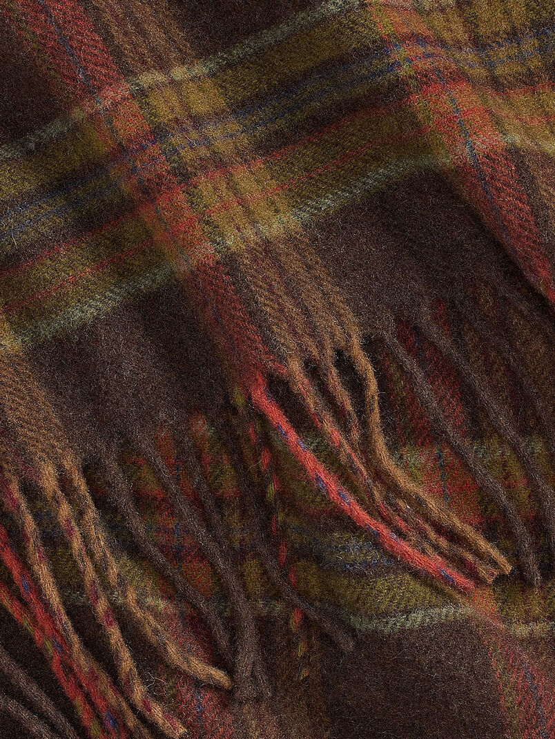 Plaid wool scarf - 3