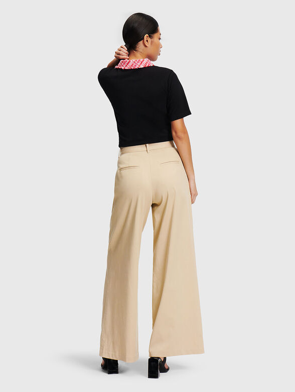 Beige trousers with belt - 1