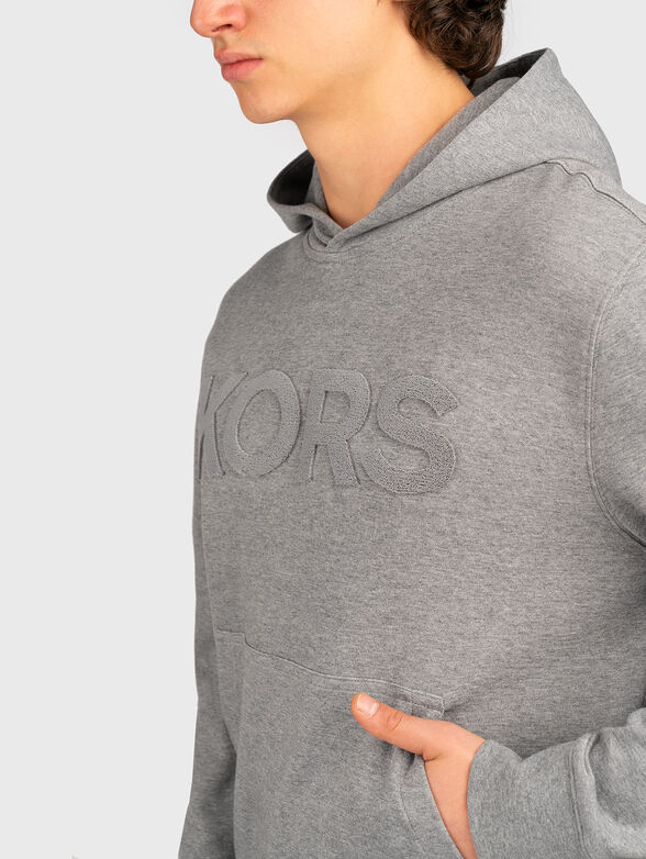 Grey sweatshirt with logo - 4