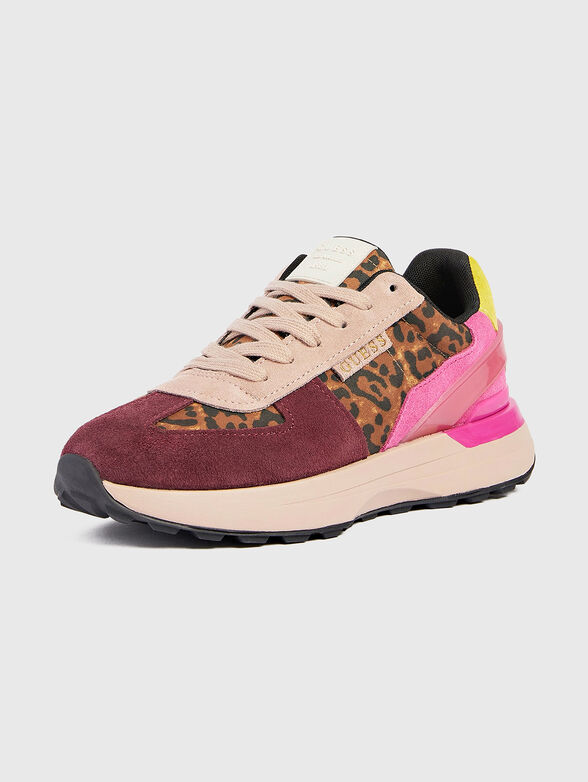 JAZET sports shoes with animal print inserts - 2