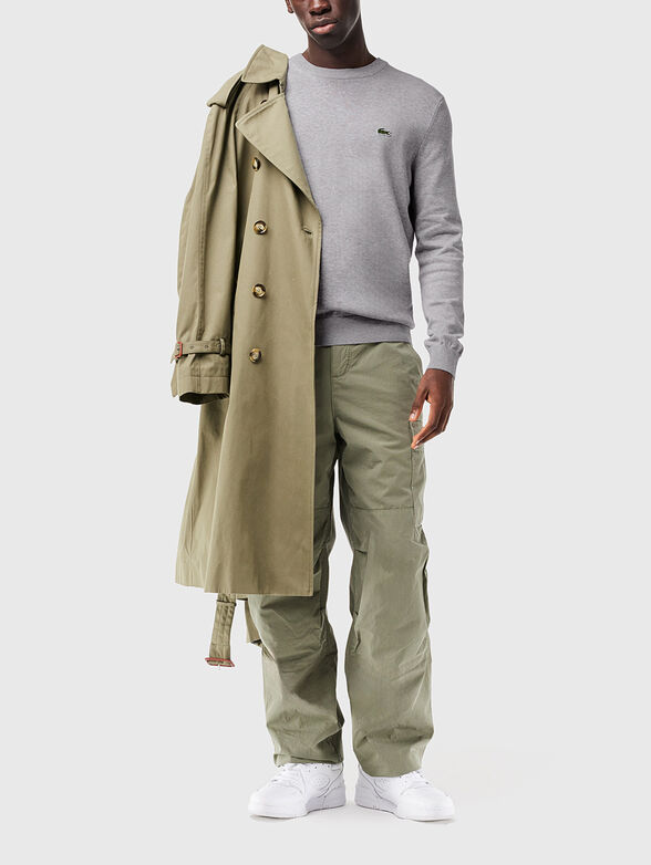 Crew neck cotton sweater - 2