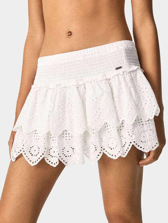 IZOLDA mini skirt with ruffles and embroidery - 3
