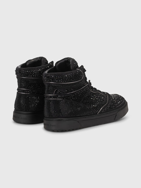 Black sneakers with rhinestones  - 3