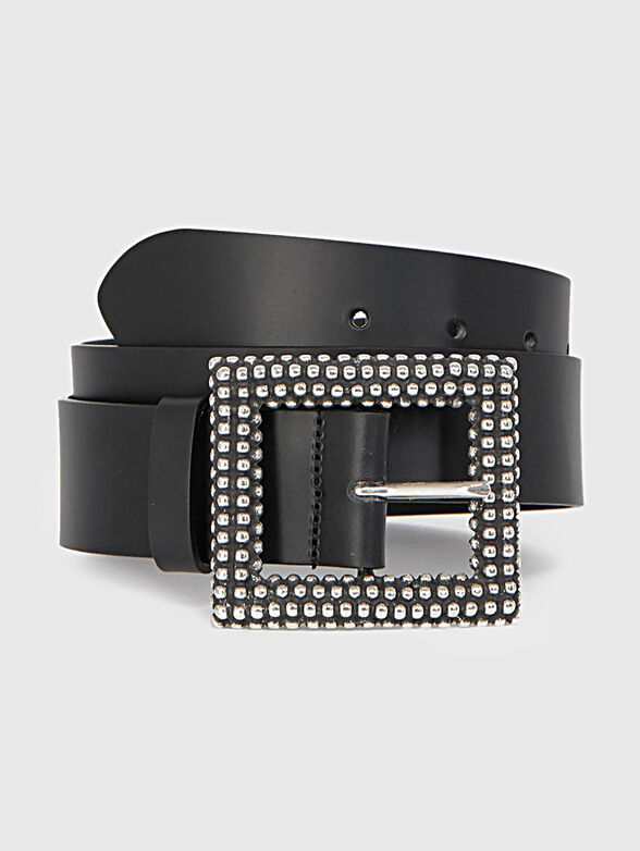 Black belt with accent buckle - 1
