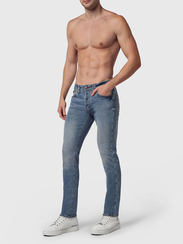 Blue slim jeans - 4