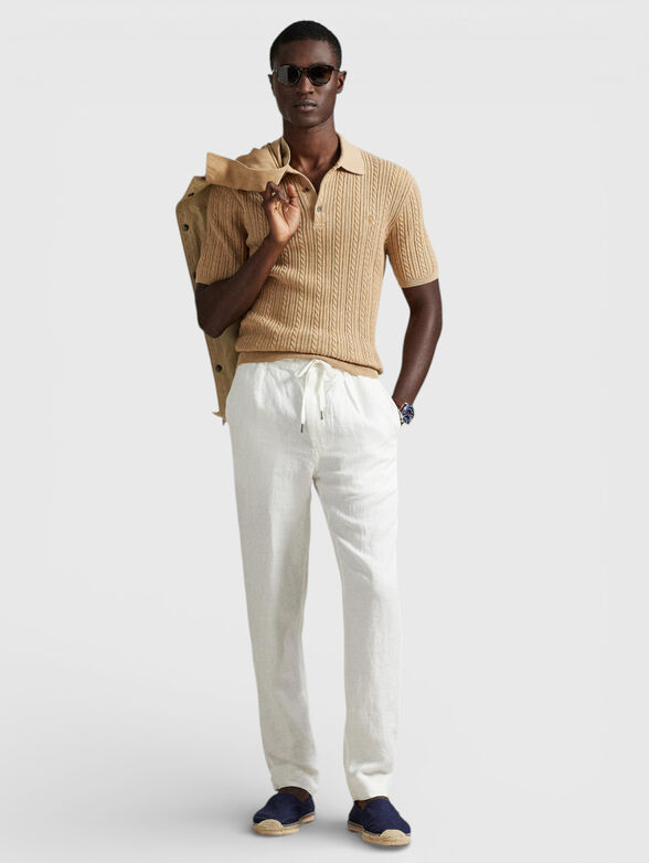 White linen trousers - 4