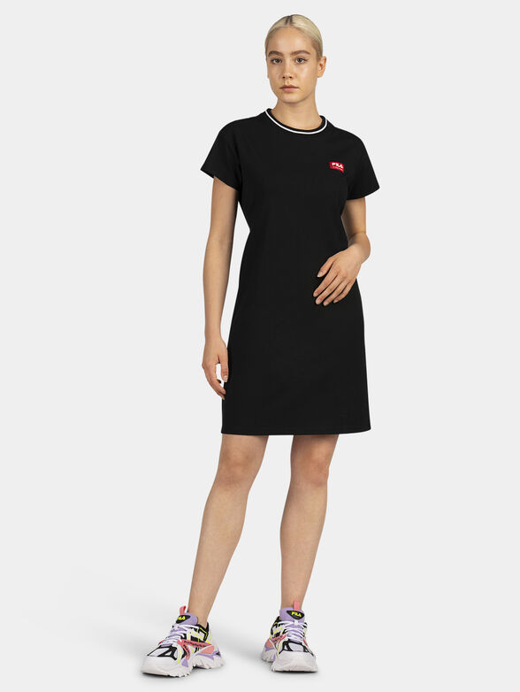 TURDA black dress with accent back - 4