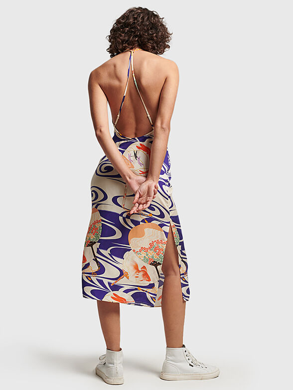 VINTAGE midi dress with slits - 2