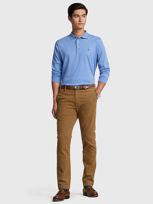 Polo-shirt with long sleeves - 1