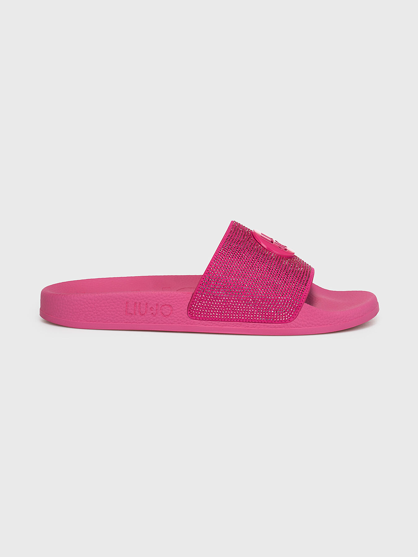 KOS 08 black beach slippers brand LIU JO Globalbrandsstore en