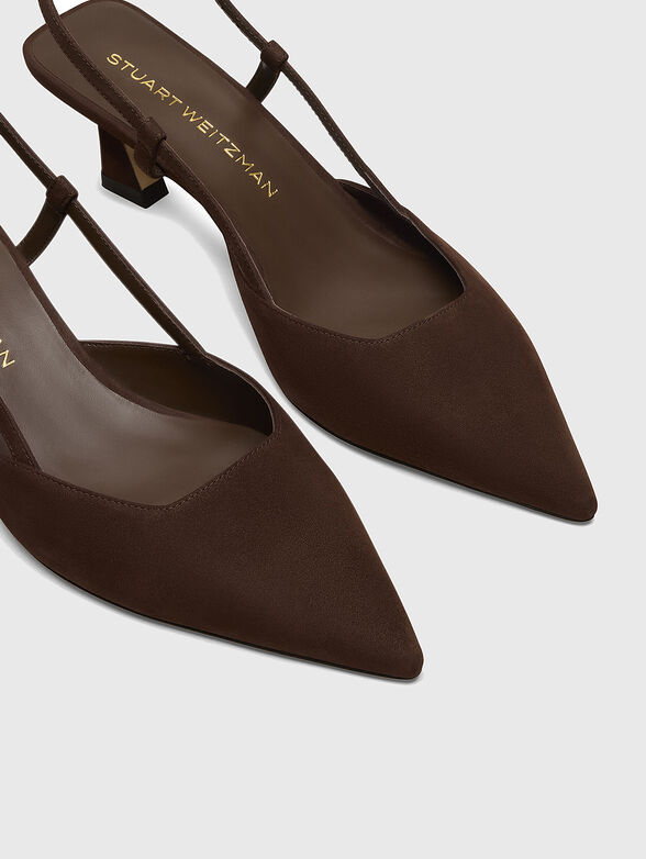 VINNIE 50 SLINGBACK suede heel shoes - 4