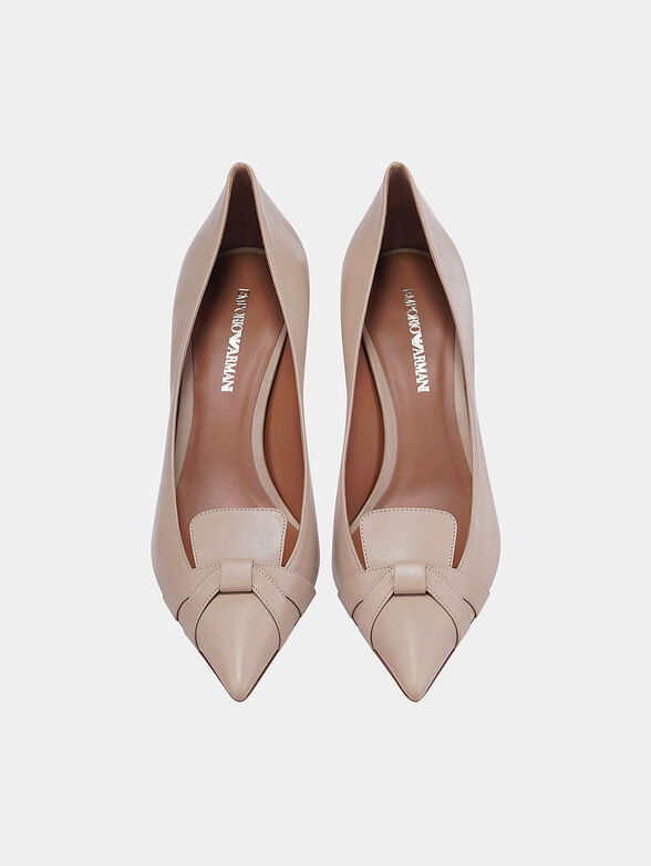 Elegant shoes in beige color - 6
