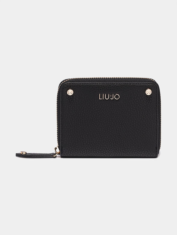 Mini wallet in black - 1