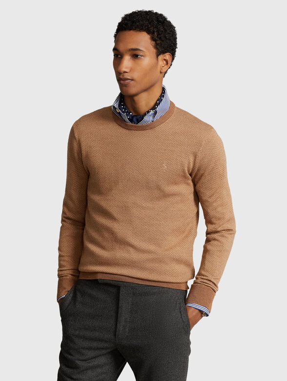 Wool sweater with embroidery  - 1