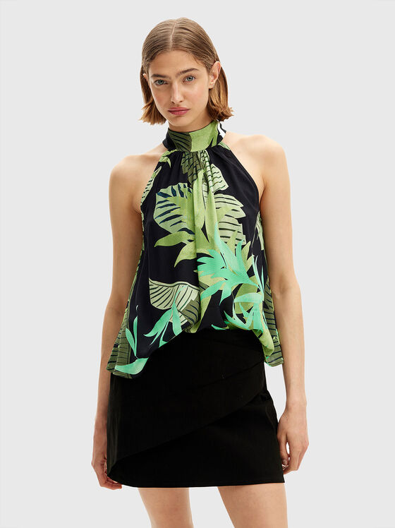 Halter neck top with print - 1