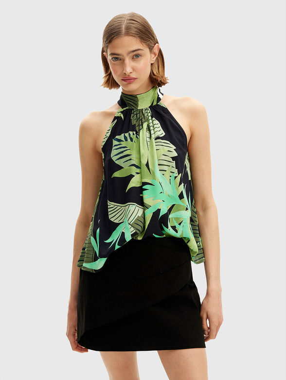 Halter neck top with print - 1