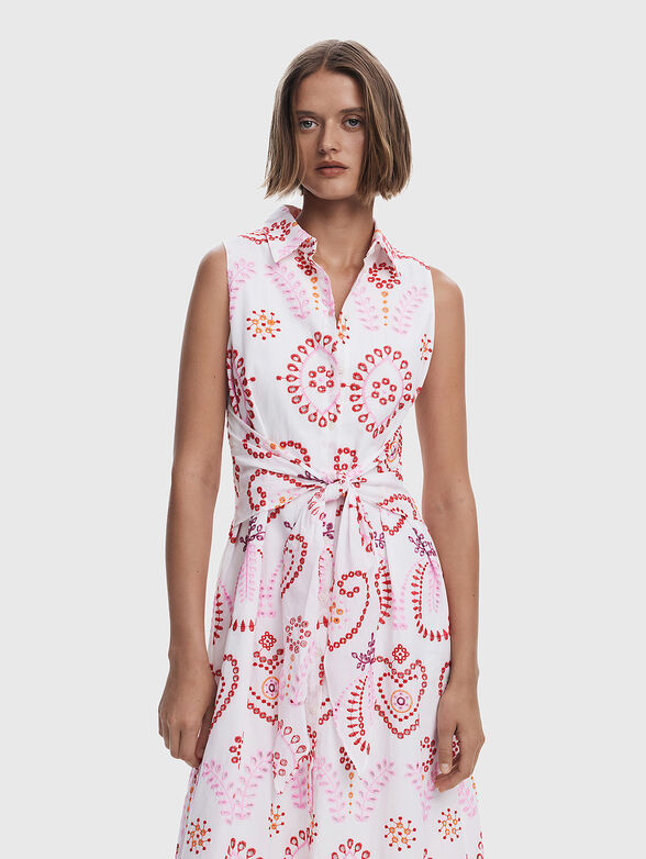 Midi dress with print - 2