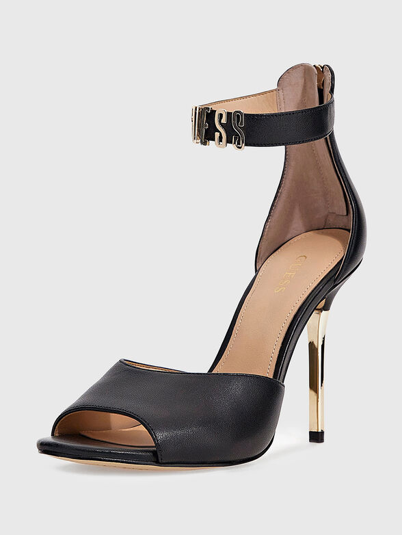 MONITA black heeled sandals - 2