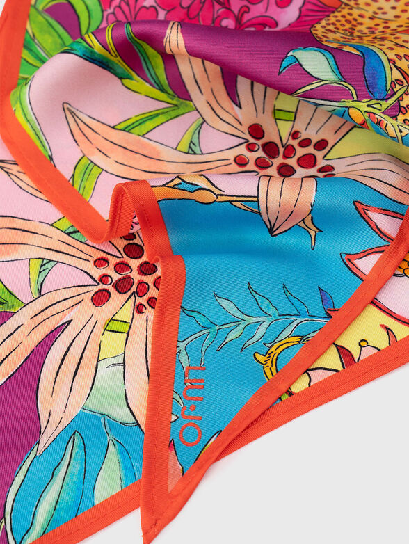 Floral print scarf - 4