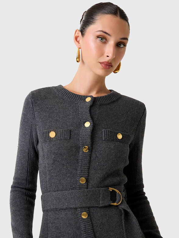 Cashmere blend mini dress - 3