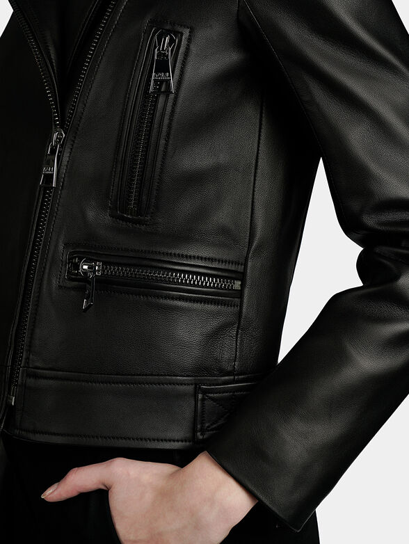 IKONIK Leather biker jacket - 3