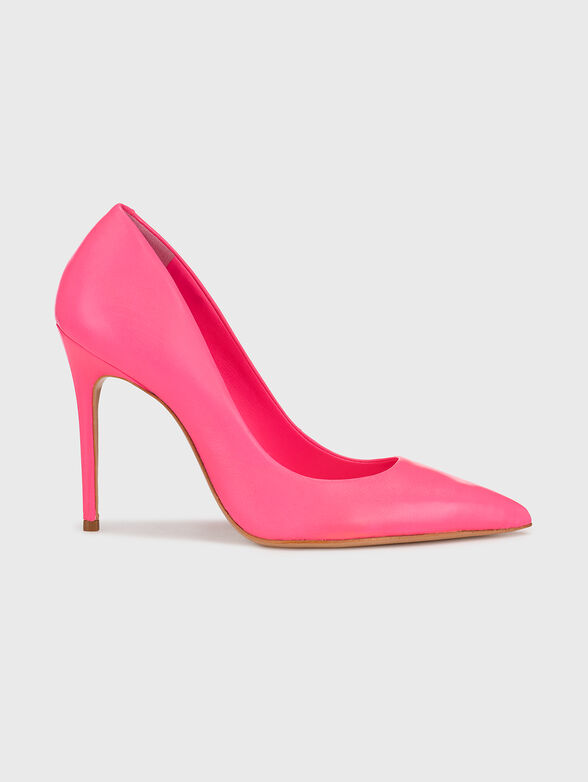 Heeled shoes in beige color - 1