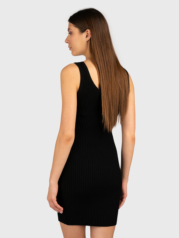 Mini dress with accent zip - 2