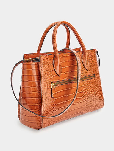 AVIANA bag with croc texture and logo detail - 3