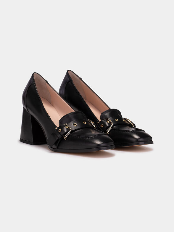 Black leather shoes - 2