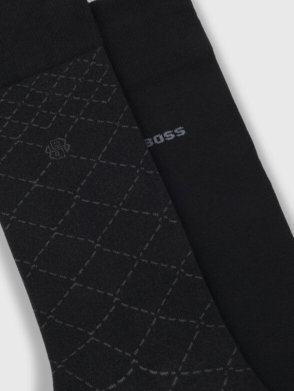 Black cotton socks - 2
