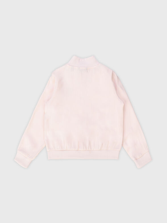 Satin effect jacket in pink  - 2