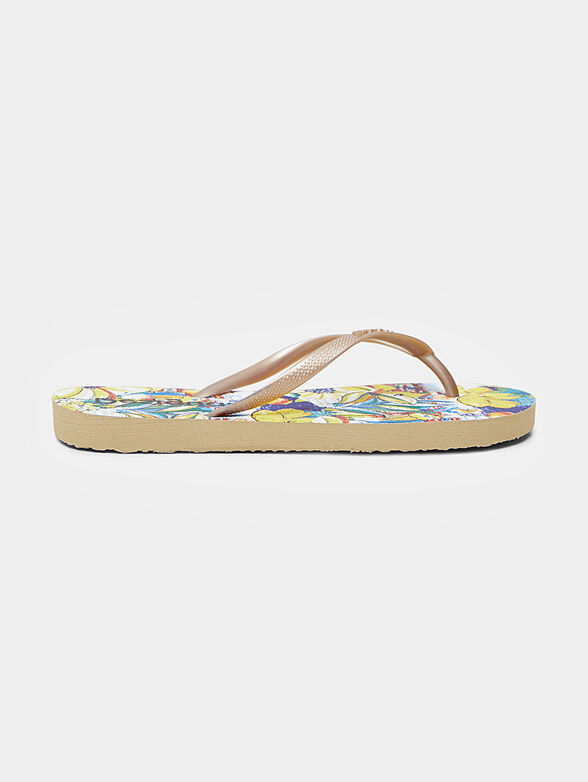 Beach shoes with floral print - 1