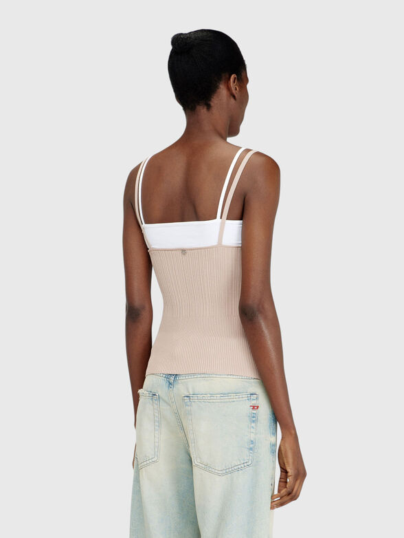 M-ZARRINA top with ribbed knit - 3