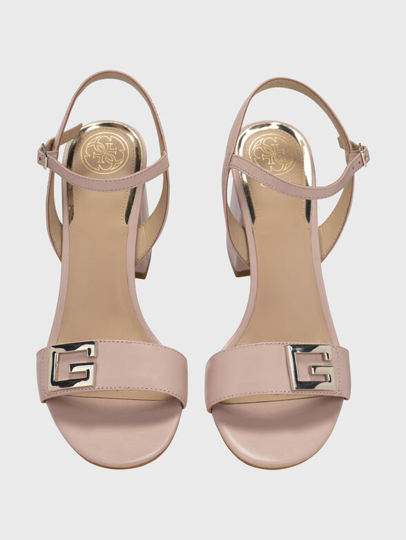 MACK leather sandals with metal detail - 6