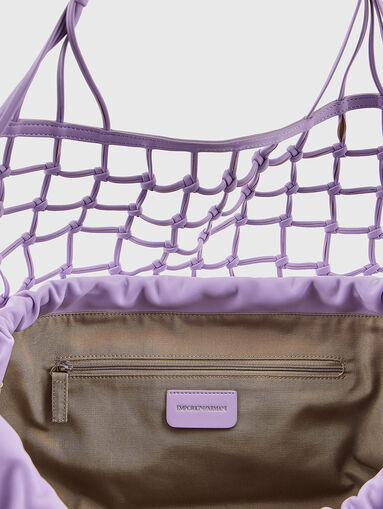 Shopper bag with woven texture - 5