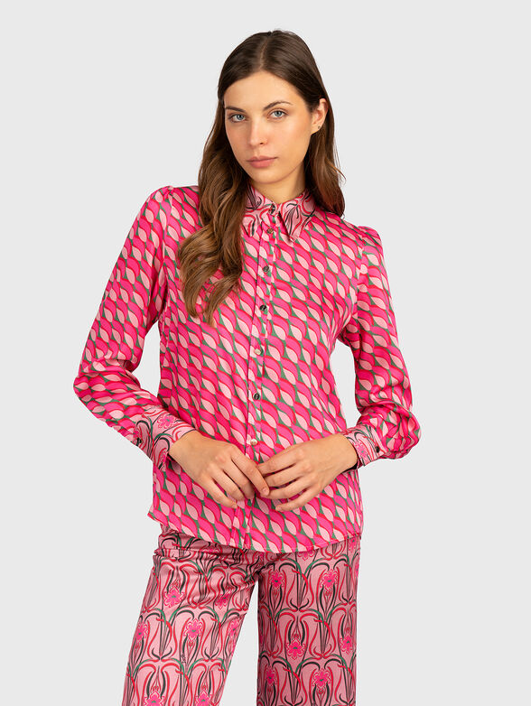 Shirt with multicolour print - 1